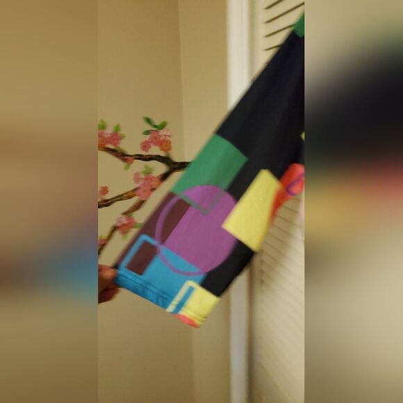 2/4 sleeves Lily geometric motif a line dress 22-24 plus dress - Picture 2 of 5